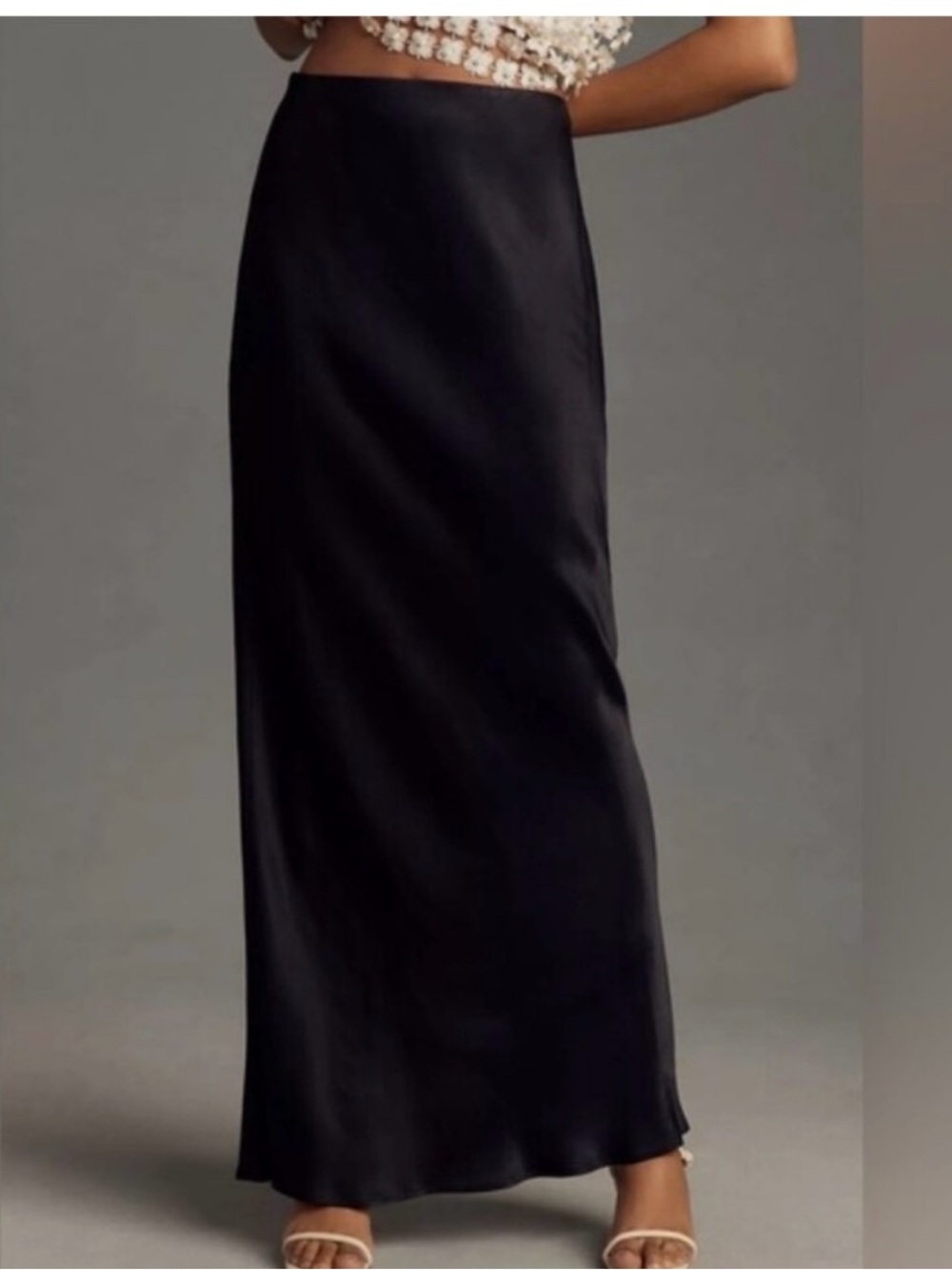 NWT Anthropologie Black Tilda Slip Skirt Size Medium
